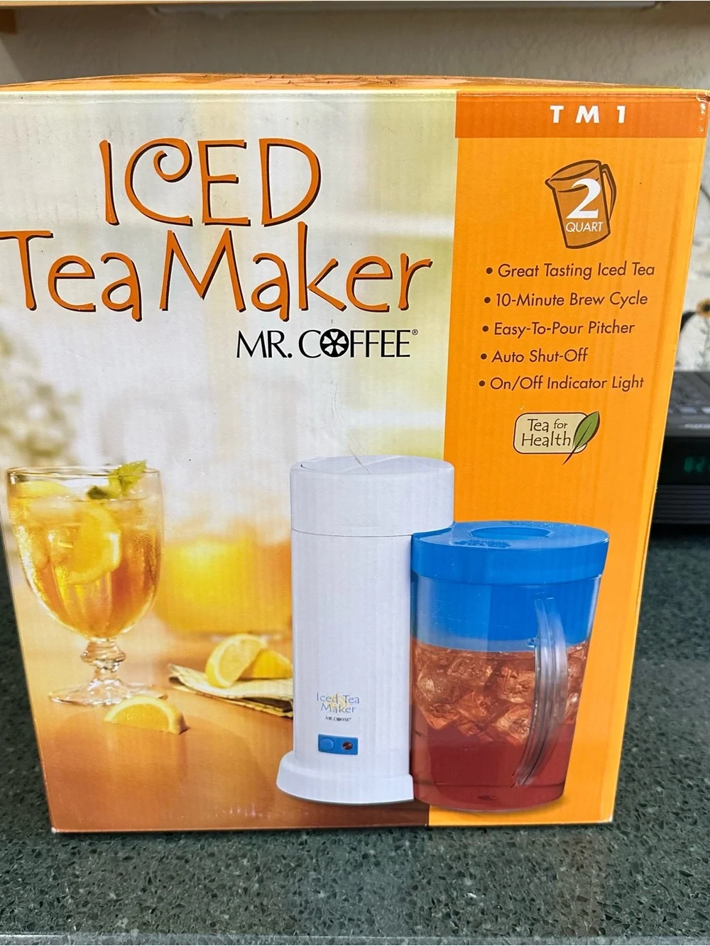 Mr. Coffee Iced Tea Maker TM1 2003 Blue Lid NEW in Sealed Box